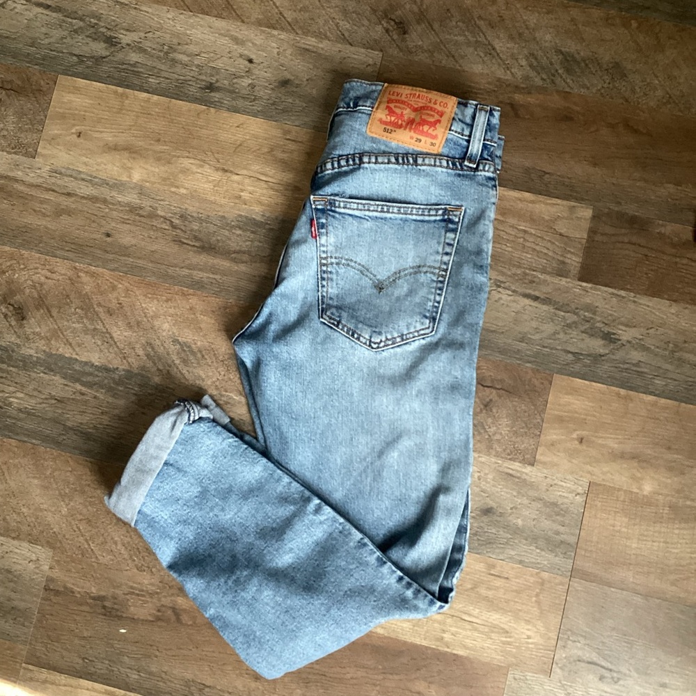Levi's Mens 512 Light Blue Denim Jeans